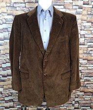 Statements Blazer Jacket Mens 46L Brown Cordu...