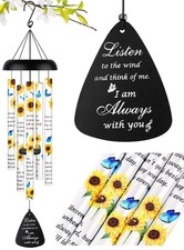 Sympathy Gift Memorial Wind Chimes - Windchime in Loving Memory of Loved One,...
