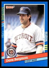 Dave Bergman 1991 Donruss #342 Tigers MLB READ FREE SHIPPING AutographDen