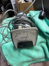 Vintage Norton Microns Meter , Model 803 Norton Vacuum Equipment, Steam Punk,