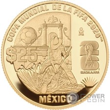 FIFA WORLD CUP Guadalajara Gold Coin 25 Peso Mexico 2026