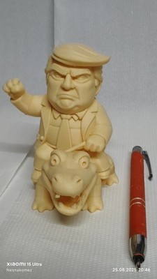 3D-Druck, Alligator, Beige, Handgemachte, Figur 