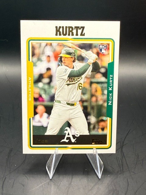 2025 Topps Archives - 2005 Topps Nick Kurtz #213 (RC) Oakland Athletics