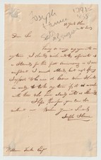 Joseph Hume Signed Letter - 19th Century Radical MP