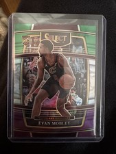 2021-22 Panini Select - Concourse Evan Mobley #5 Green White Purple Prizm (RC)