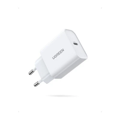 Chargeur secteur - UGREEN - 1 Port USB-C - 20W - Blanc - Photo 1/4