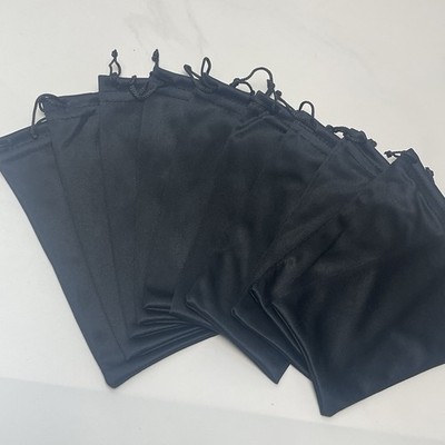 10 Pack Drawstring Sunglasses Case Microfiber Pouch Cleaning Cloth Soft Case Bag