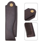 Ebony Wood Foldable Comb Portable Hair Comb For Beard And Mustache Grooming Care
