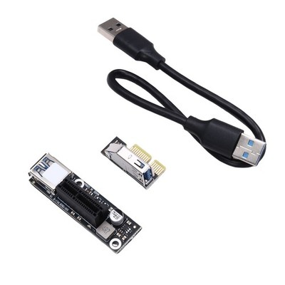 PCI-E 1X auf 1X Riser Extender USB 3.0-Kabel, Funktioniert mit für -Motherb4659