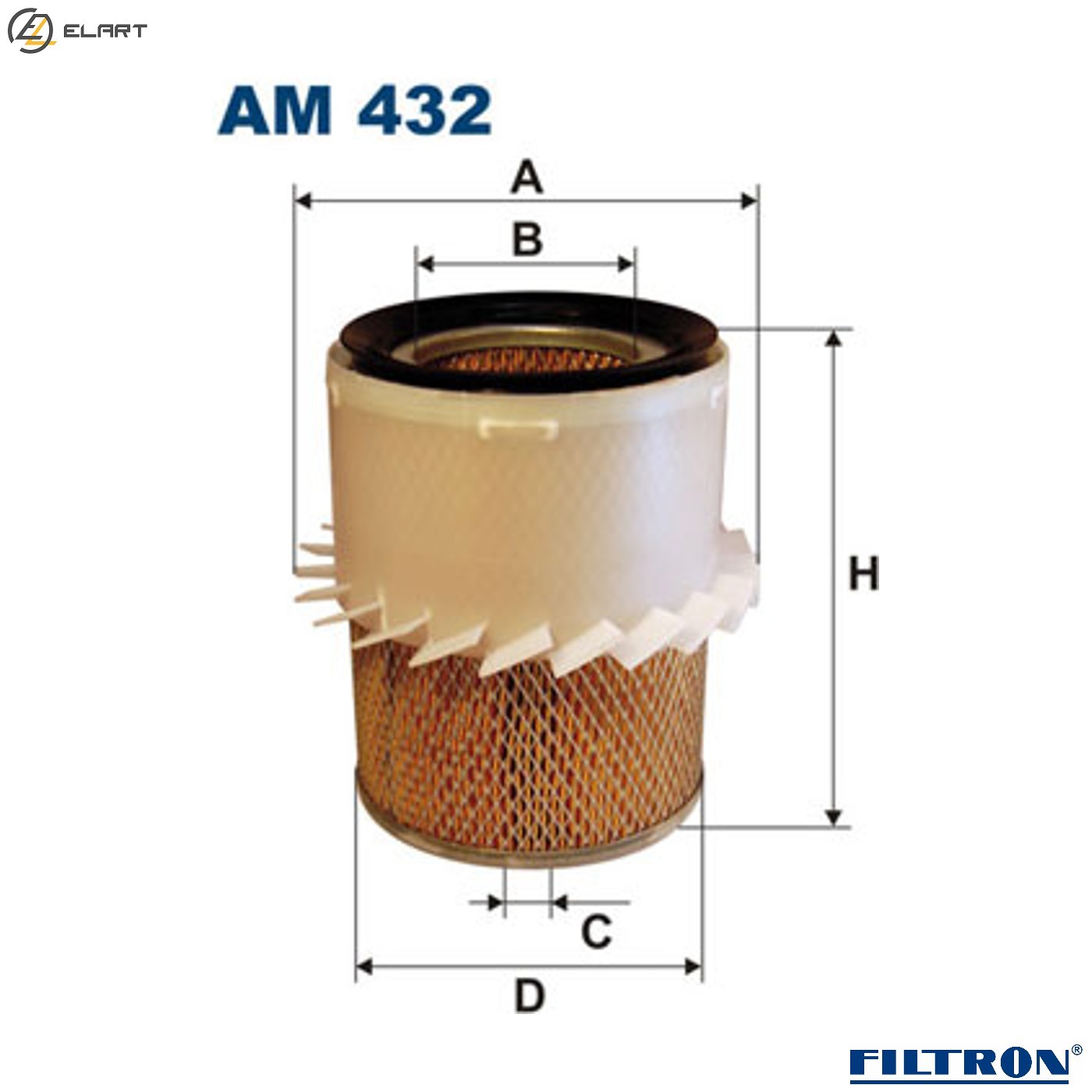 AIR FILTER AM 432 FOR DAIHATSU WILDCAT/ROCKY F20 SCAT FOURTRAK TAFT DG 2.5L