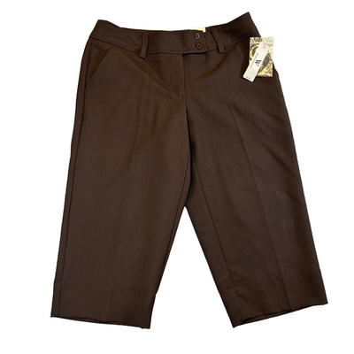 brown dress capris Baseline Rib Capri Pants | Chocolate | Womens main image 1