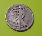 1918 -D Walking Liberty Half Dollar   - VG  / Fine # 1300