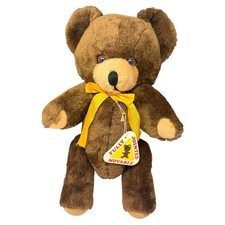 California Stuffed Toys Brown Fully Jointed Teddy Bear Plush Vintage