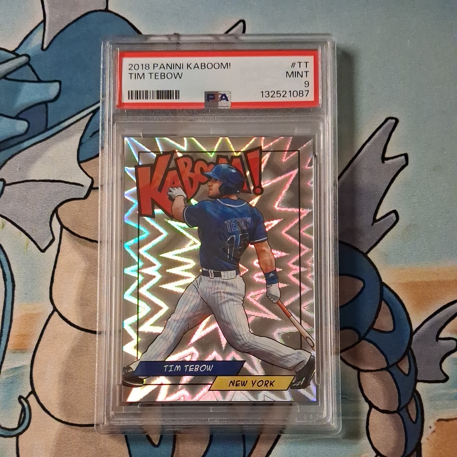 Tim Tebow 2018 KABOOM PSA 9 New York Mets K-TT