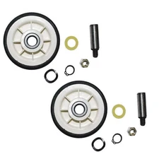 New Dryer Roller Wheel Drum Support Kit Replacement Part For Maytag 303373K 2Pcs