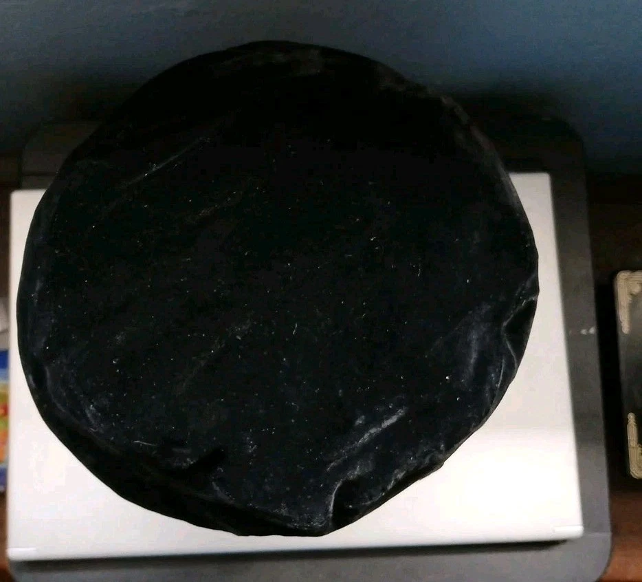  Vintage Classic French Style Crushed Black Velvet Beret Hat Red Lined S/M - Image 3 of 4