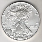 2007 P WALKING LIBERTY AMERICAN EAGLE .999 FINE SILVER DOLLAR COIN 1oz TYPE 1 $1