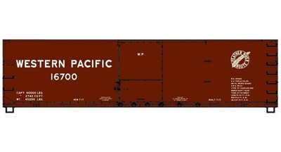 Accurail ~ HO Scale ~ 40' Double Sheath Wood Boxcar ~ Western Pacific ~ 81782