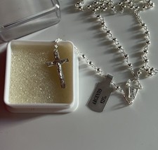 Rosary Beads 925 sterling silver bought in Rome in Museo del Tesoro. New boxed
