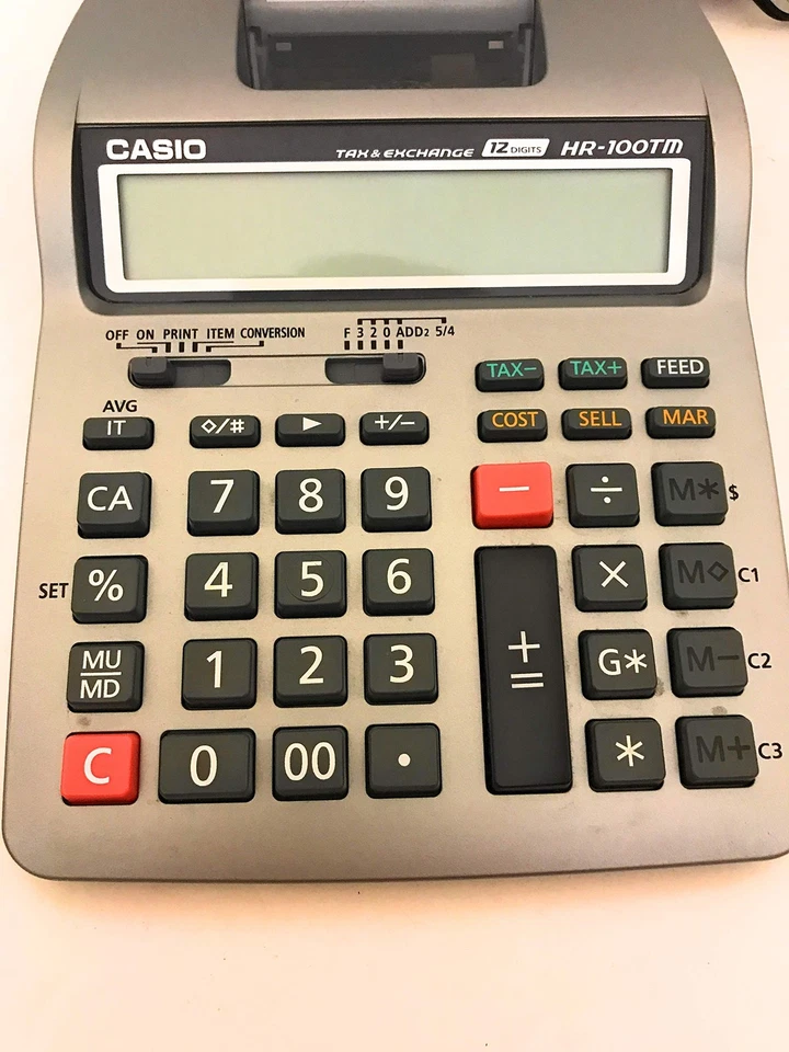 Multicolor Printing Calculator 12 Digit LCD Display Fast Printing HR100TM - Image 2 of 3