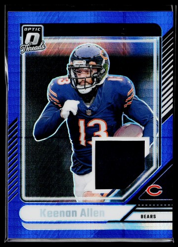 Keenan Allen #DTB-KAN 2024 Panini Donruss Optic Threads Blue Hyper card