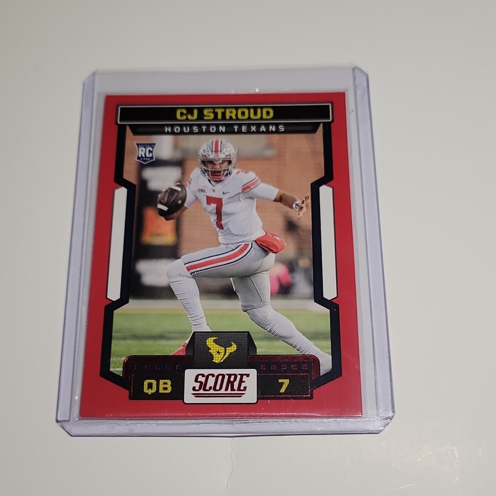 Panini 2023 Score Rookies C.J. Stroud RC Red Parallel #302 Houston Texans