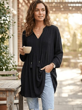 Old Navy Tunic/Dress/Swim Cover Sz S Black
