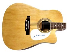John Travolta Signed Autographed Acoustic Guitar