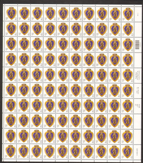 4263 Purple Heart MNH Sheet CV $160 Face Value $42