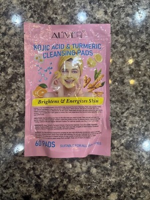 Al'iver Cleansing Pads Kojic Acid Turmeric Face Natural Gentle Smooth Firm Tones