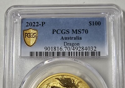 2022 P Australia Chinese Myth & Legends Dragon 1 Oz Gold 2022 P Australia Chinese Myth & Legends Dragon 1 Oz Gold