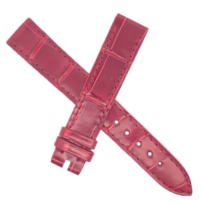 Chopard 15mm x 14mm Red Alligator Leather Women's Watch Band Strap 105/70