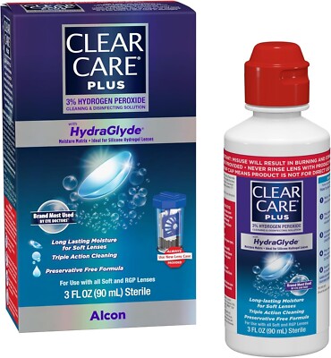 Clear Care Plus Cleaning Solution Travel Pack, No Flavor, 3 Fl Oz