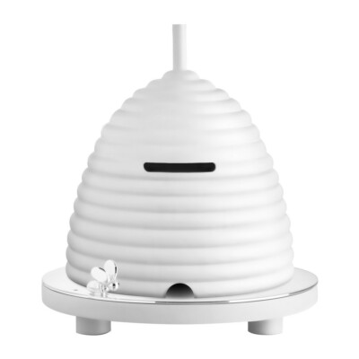 Christofle 'Beebee' Silver Plated & Wood Beehive Money Bank, Factory New