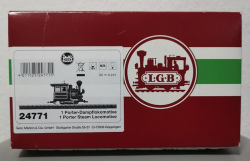 LGB 24771 - Porter-Dampflokomotive Unbespielt mit OVP | Zustand: Gebraucht
