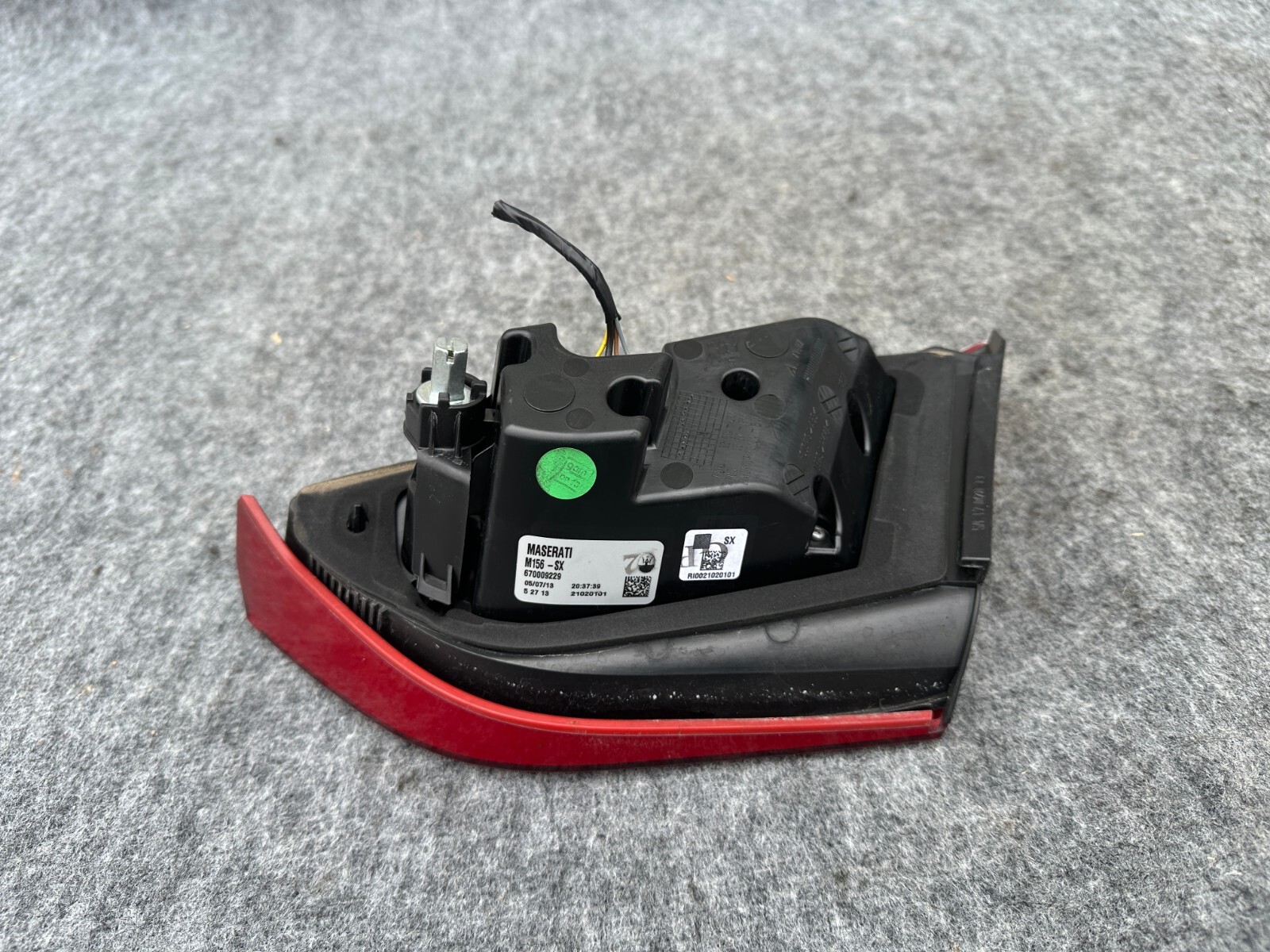 LEFT SIDE TRUNK TAIL LIGHT LIGHT LAMP 67K 13-20 MASERATI QUATTROPORTE GTS M156