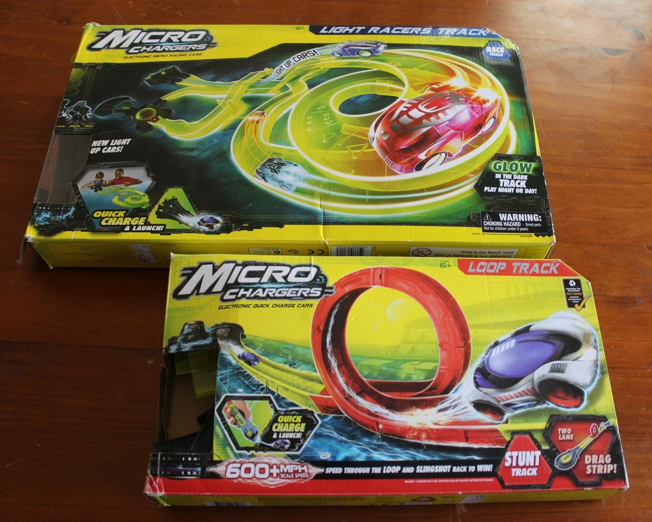 micro chargers loop track