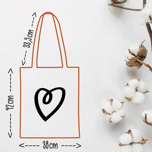 Sacchetto di iuta Hattersheim am Main innamorato borsa cotone idea regalo souvenir P - Foto 2 di 36