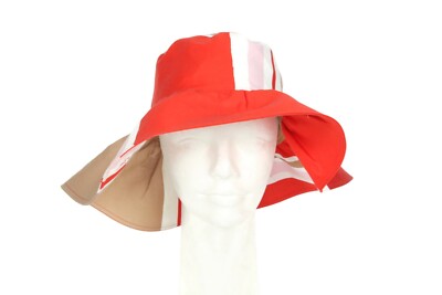 EUGENIA KIM Vintage Ogust Fabric Red Pink Tan Mod Colorful  display picture 3