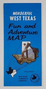 1974 Big Spring Midland West Texas Tourist Guide TX Vintage Travel Brochure