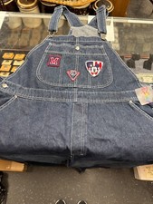 Vintage Disney Mickey Mouse Embroidered Denim Blue Jean Bib Overalls Womens 2X