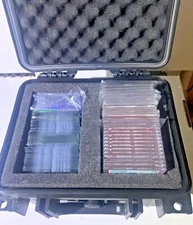 Graded Card Case Storage Box For 60+ Graded Sports Trading Cards Black Foam