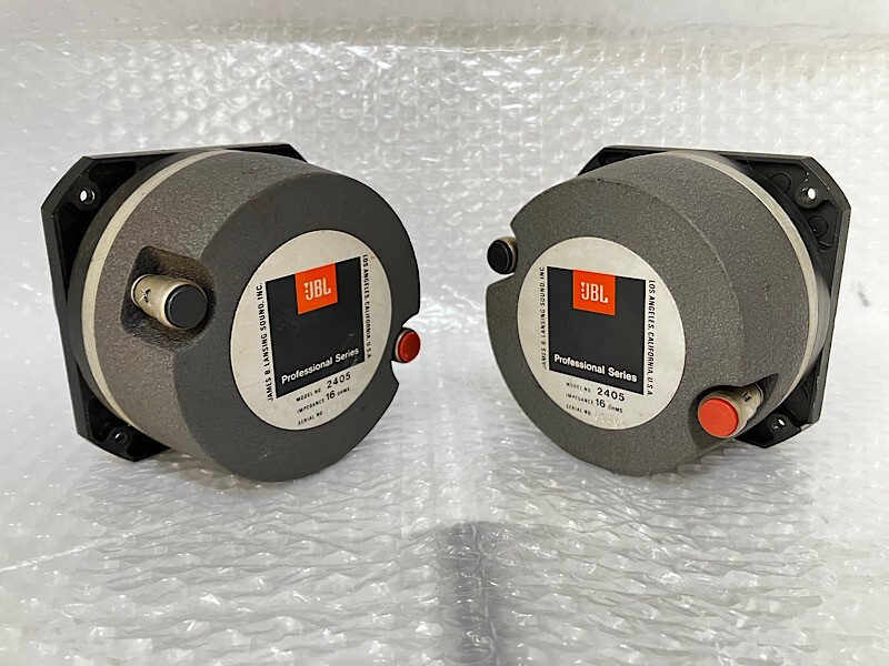 JBL ジェイビーエル 2405 ツィーターペア Pair of JBL Professional Line 2405 Tweeter 16ohm Working Fine Free
