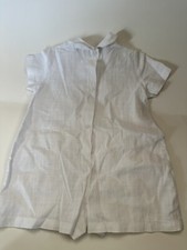 White Crisp Cotton Baby Jumper 12 months NEW NO TAGS