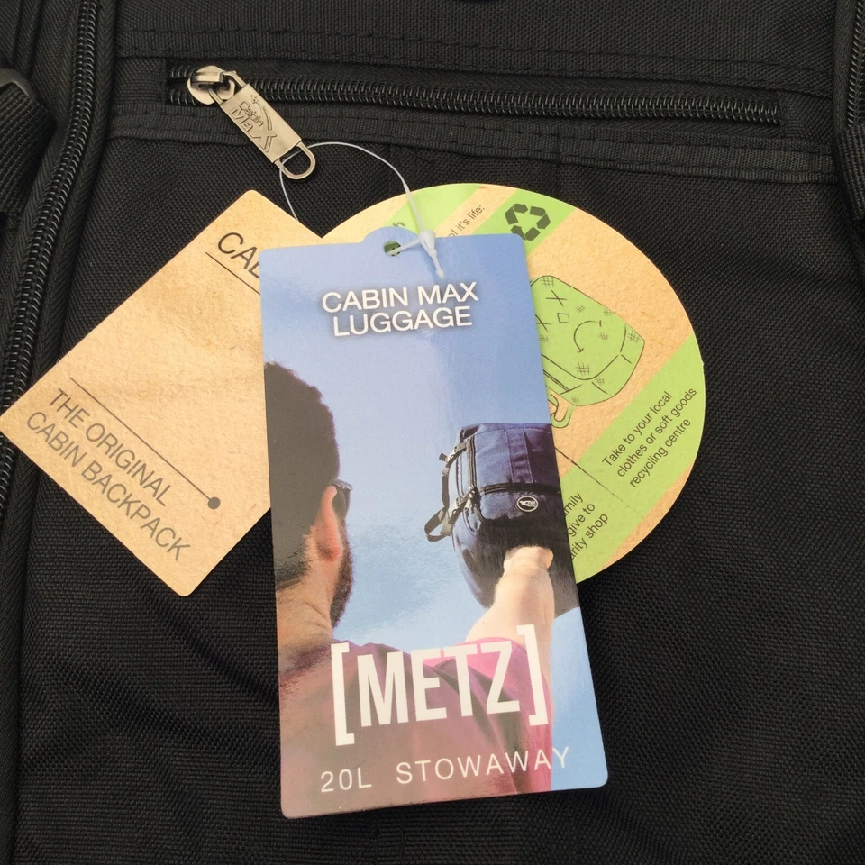 Cabin Max Metz 20L Cabin Bag 40x20x25 Hand Luggage Backpack underseat - Image 2 of 2