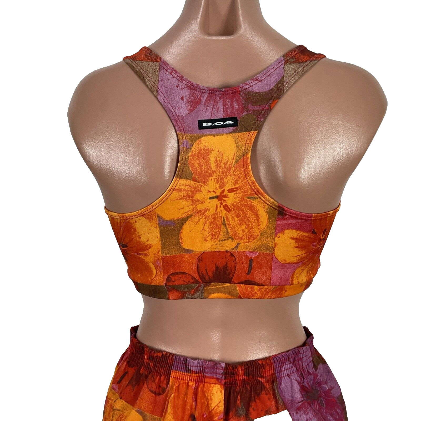 BOA Floral Pattern Half Split Lined Athletic Shor… - image 7