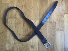 Cintura vintage Y2K unisex marrone tessuto ecopelle fibbia metallo taglia XL XXL 3XL