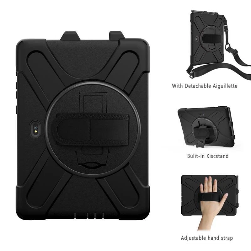 Funda para Samsung Tab Active 2 3 Pro / 4 Pro / Resistente Resistente Correa de Mano Cubierta Recubrimiento Foto 2 de 4