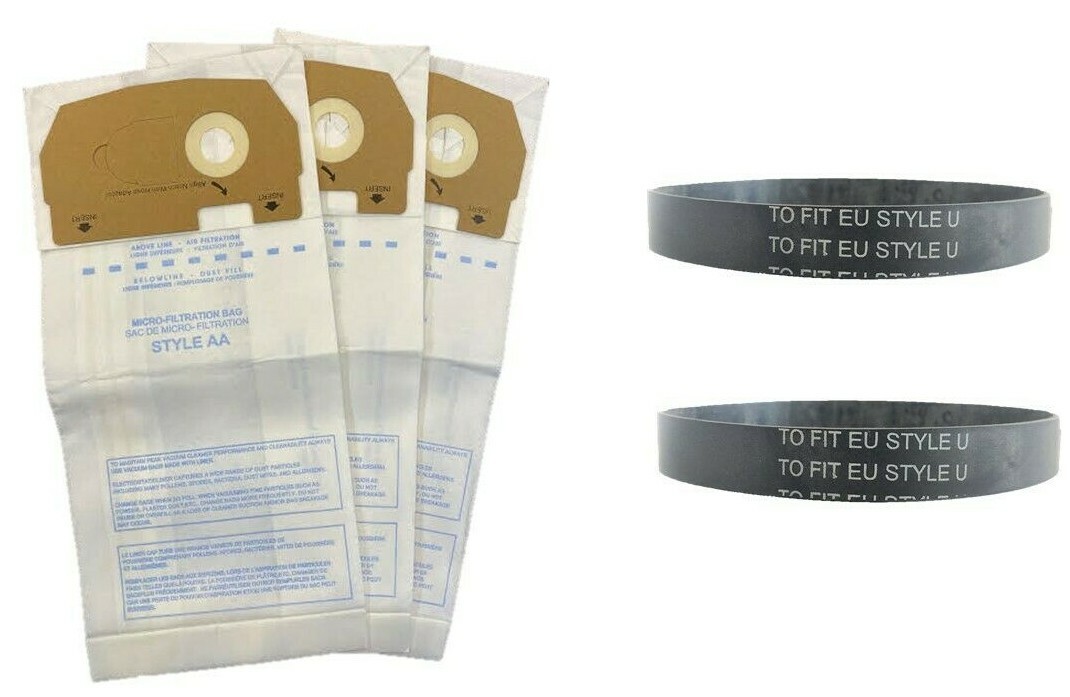 Sacchetti Eureka Victory Tipo Aa Aspirapolvere Verticale Sacchetti Per Aspirapolvere Eureka Victory – Tipo AA, 3 Pezzi, Per Modelli Verticali Powerline/World Vac Eureka Pocket - Foto 11