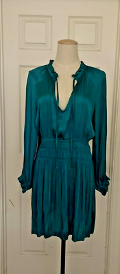 Anthropologie Current Air Los Angeles Green Satin Smock Dress Size Small Petite | eBay Anthropologie Current Air Los Angeles Green Satin Smock Dress Size Small Petite | eBay